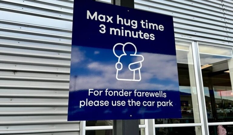 Hug it out…but make it quick: Dunedin Airport’s 3-minute farewell rule