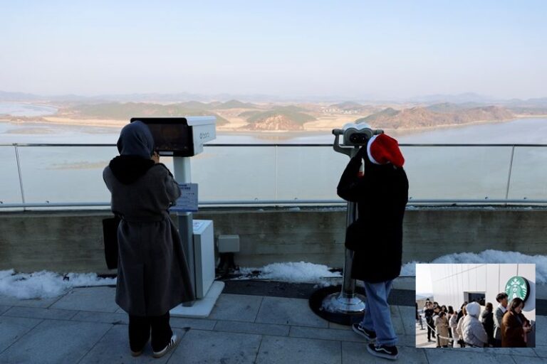 Where lattes meet tensions, Starbucks opens near Korean border