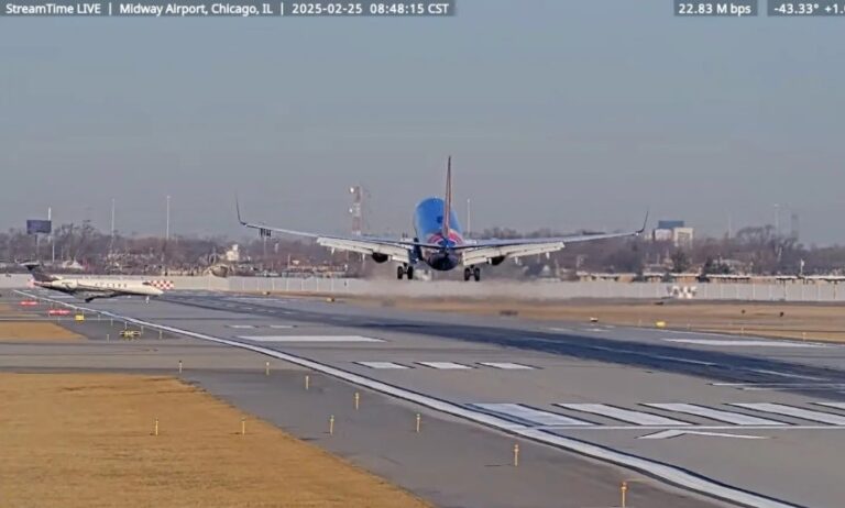 Southwest flight aborts landing at Midway Airport due to runway incursion